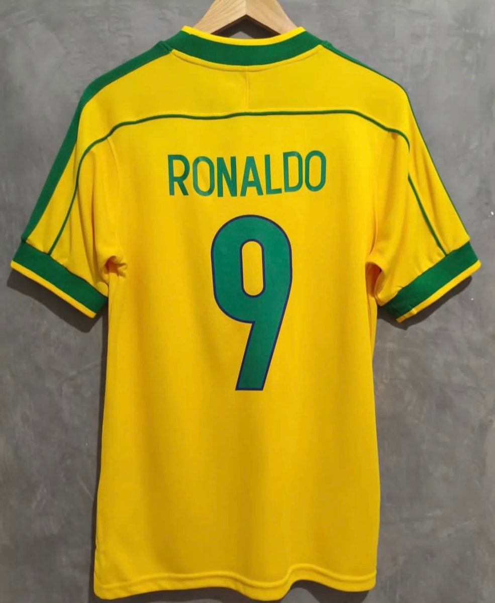 Camisa retrô do Brasil - RONALDO 9 - Copa do Mundo 1998 – GS Sports PE