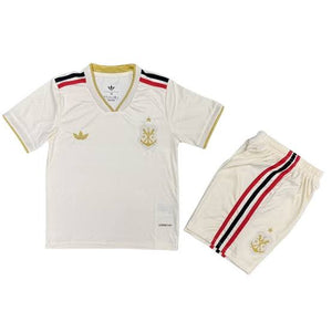 Kit Infantil do Flamengo bege - Uniforme 3 - 25/26