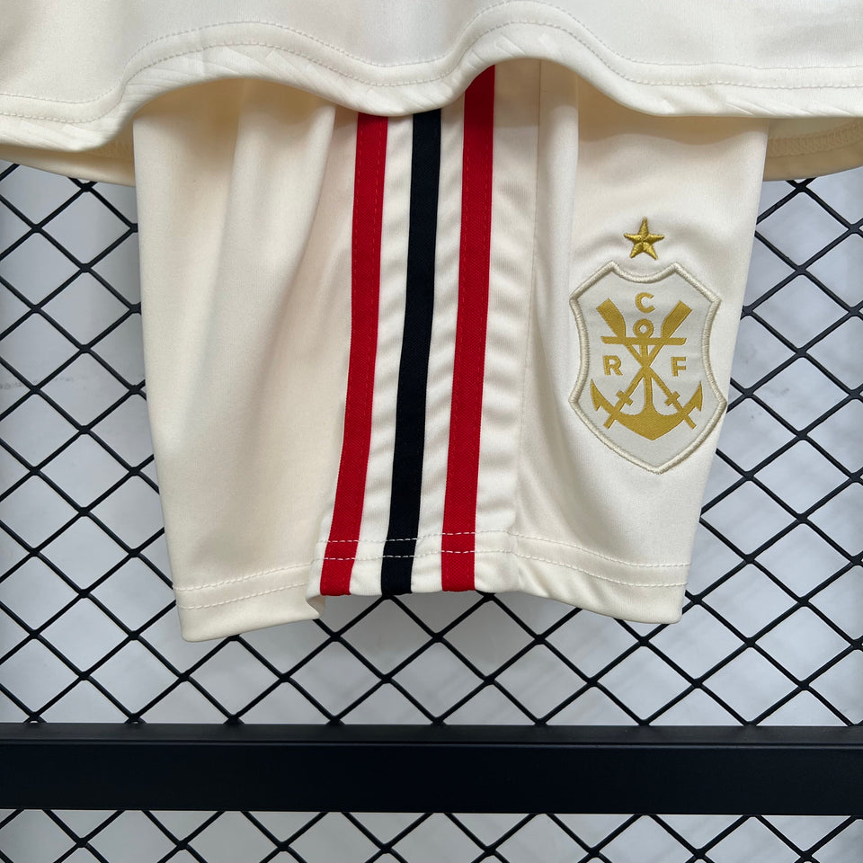 Kit Infantil do Flamengo bege - Uniforme 3 - 25/26