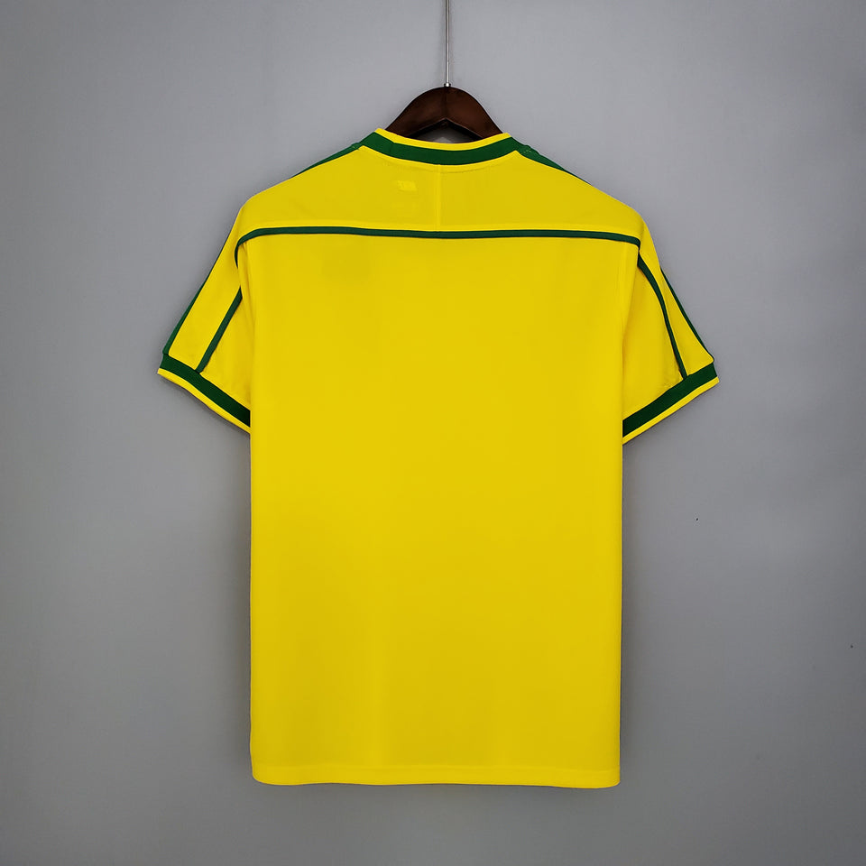 Camisa retrô do Brasil - Copa do Mundo 1998