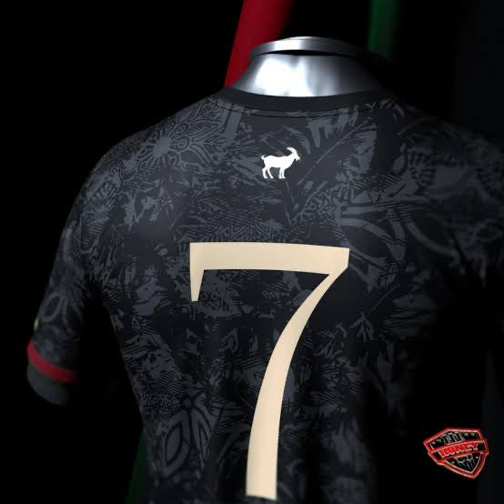 Camisa The Siu Cristiano Ronaldo 7 preta Comma Football 23/24