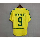 Camisa retrô do Brasil - RONALDO 9 - Copa do Mundo 2002