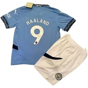 Kit Infantil do Manchester City - HAALAND 9 - 24/25 – GS Sports PE