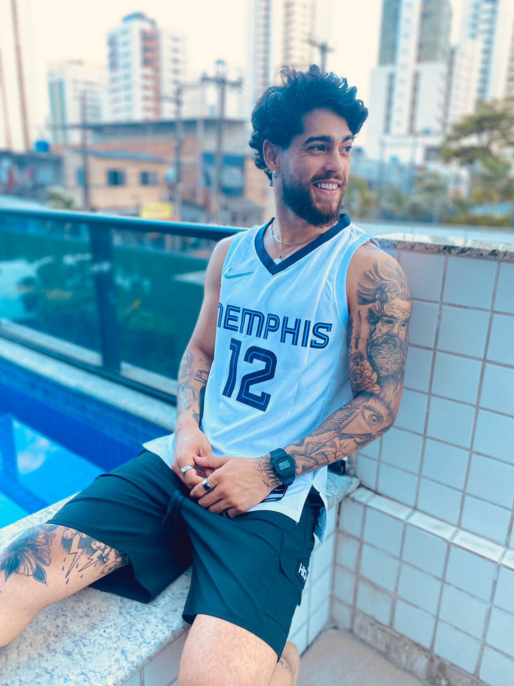 Camisa do Memphis Grizzlies 2023 - Uniforme 2- 12 MORANT