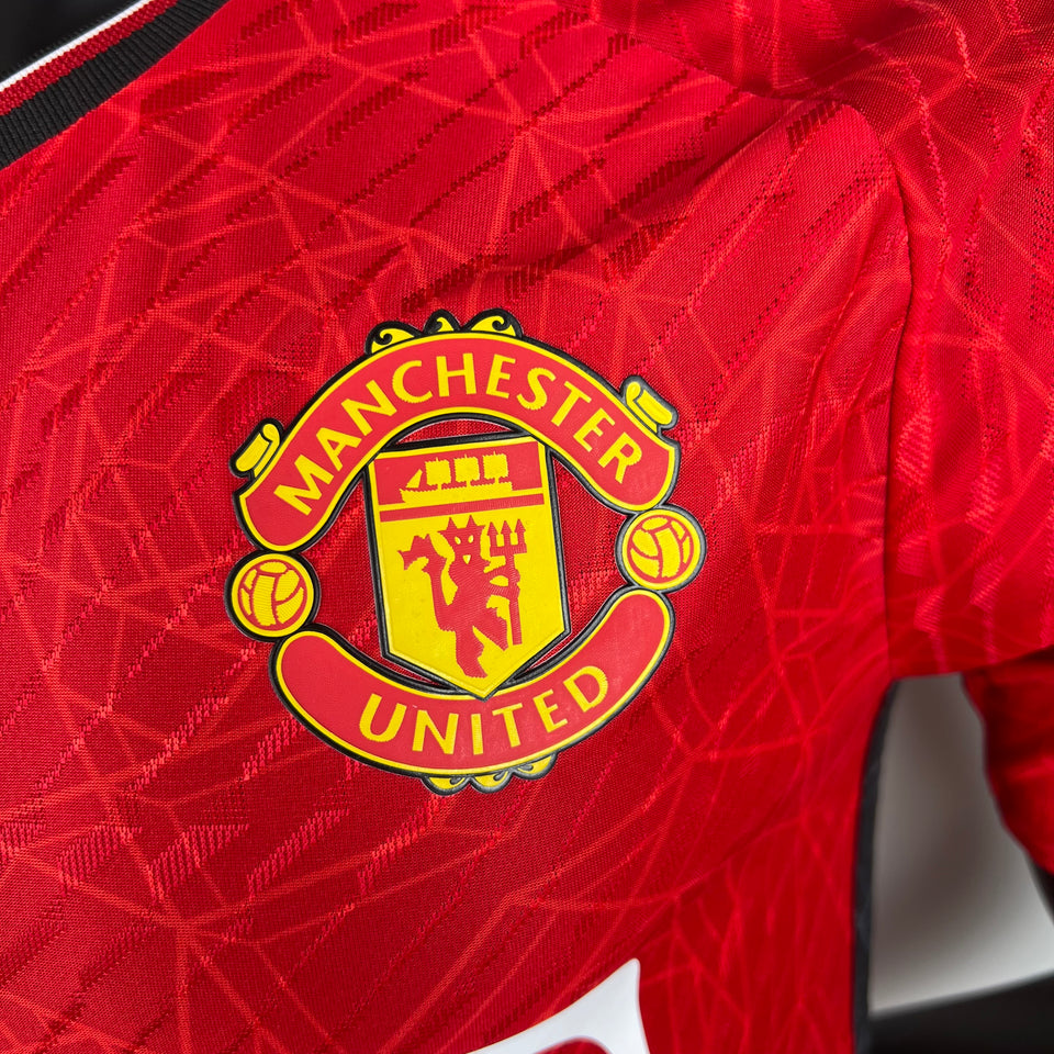 Camisa do Manchester United - VERSÃO JOGADOR - Uniforme 1 - 23/24