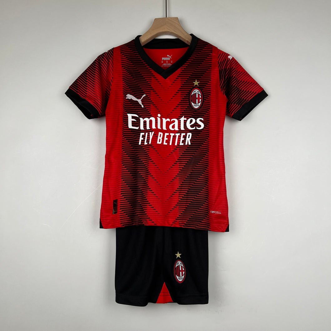 Kit Infantil do Milan 23/24 - uniforme 1