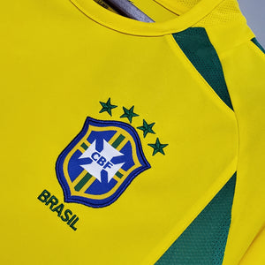 Camisa retrô do Brasil - Copa do Mundo 2002