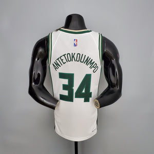 Camisa do Milwaukee Bucks 2022 - Uniforme 1 ICON EDITION - 34 Antetokounmpo