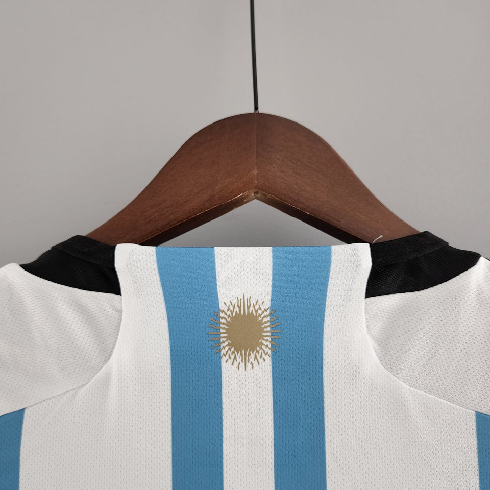 Camisa da Argentina COPA DO MUNDO 22- Uniforme 1