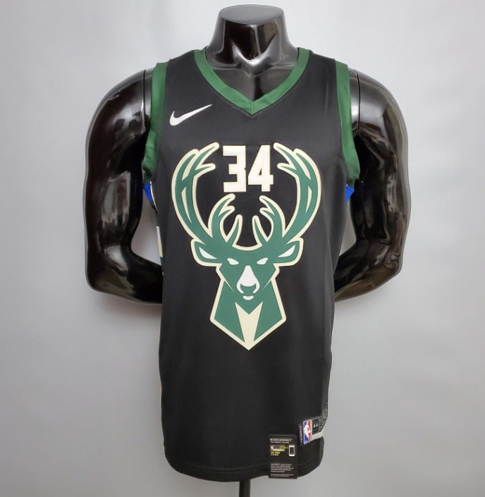 Camisa do Milwaukee Bucks 2022 - Uniforme 2 - 34 Antetokounmpo