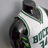 Camisa do Milwaukee Bucks 2022 - Uniforme 1 ICON EDITION - 34 Antetokounmpo