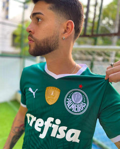 Camisa do Palmeiras - Uniforme 1 22/23 - Com patchs campeão da Libertadores