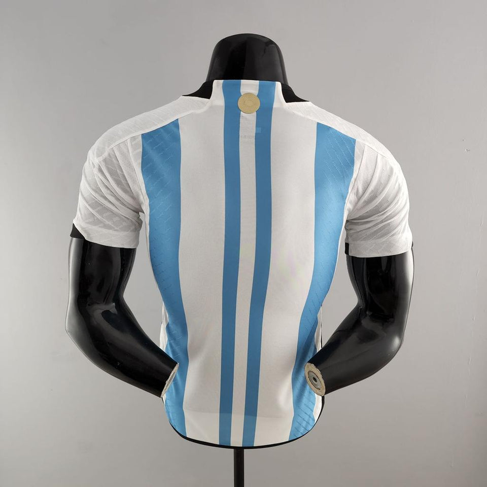 Camisa da Argentina 3 ESTRELAS VERSÃO JOGADOR - 2022